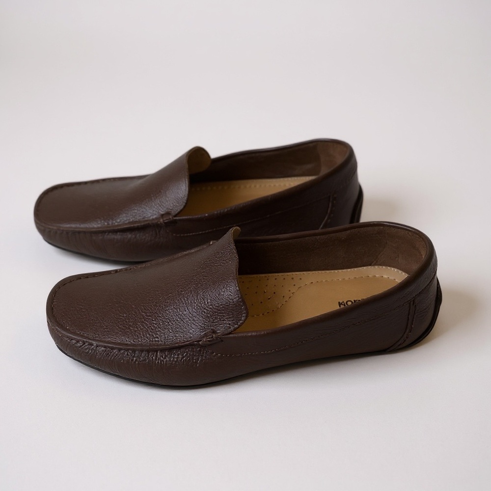 Men's Nordstrom Brown Leather Non Slip Loafers